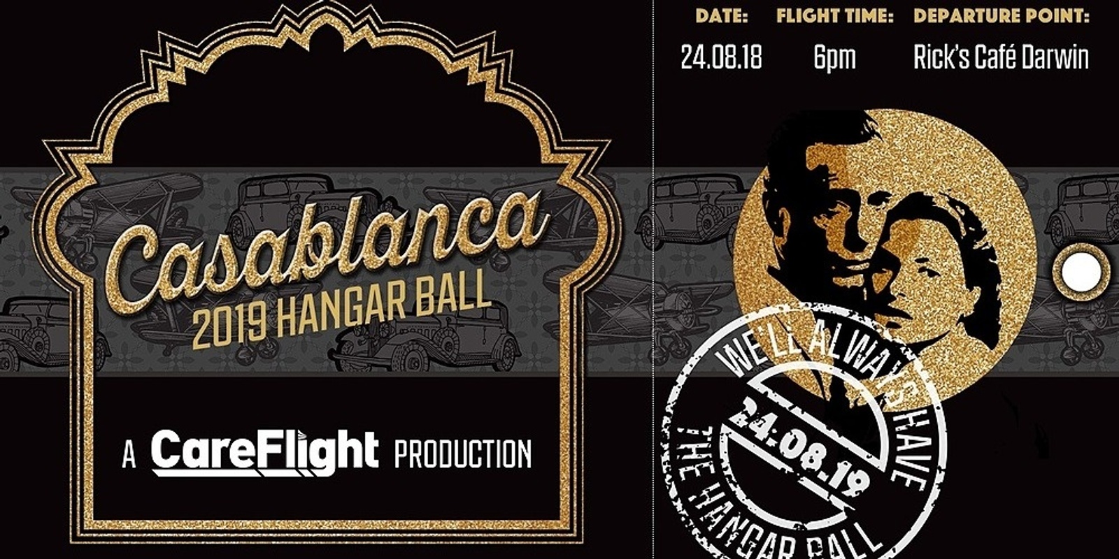 Banner image for CareFlight's 'Casablanca' Hangar Ball 2019