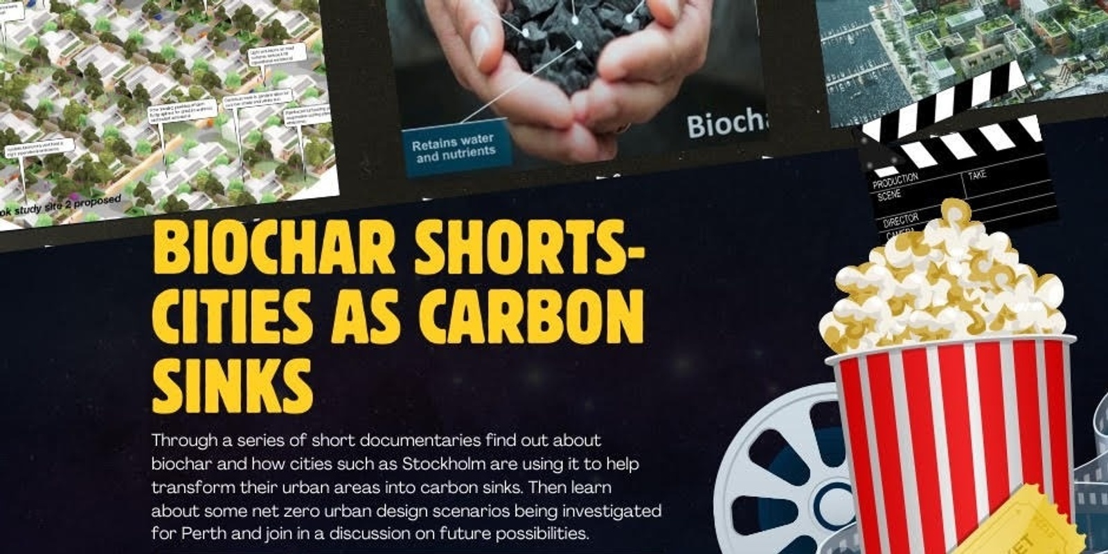 Banner image for Transition Town Vincent Movie Night - Biochar Shorts: Cities as Carbon Sinks