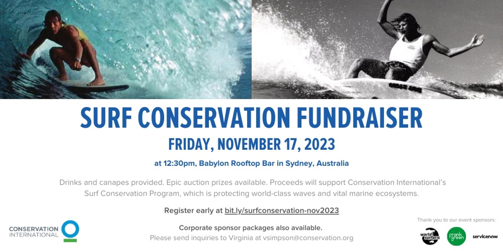 Banner image for CI's Surf Conservation Program November 2023 Fundraiser