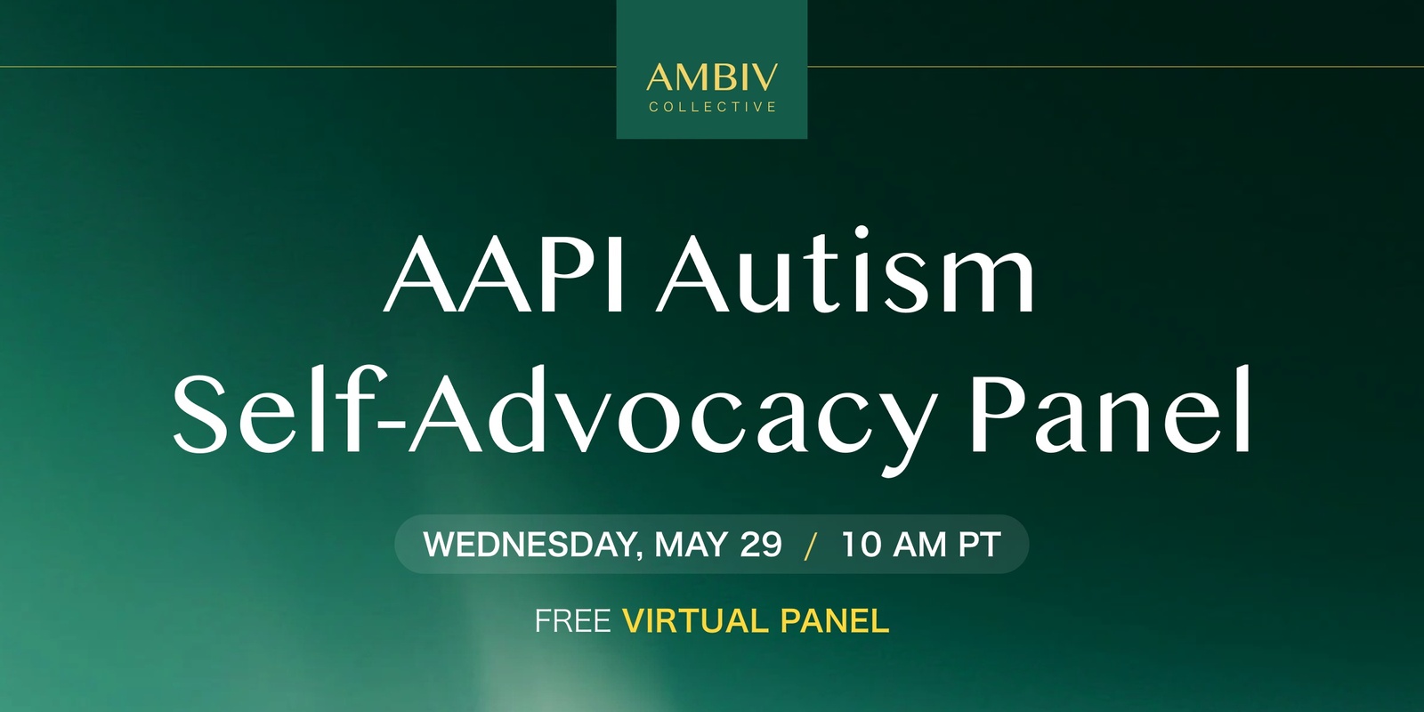 Banner image for Asian American and Pacific Islander (AAPI) Autism Self-Advocacy Panel