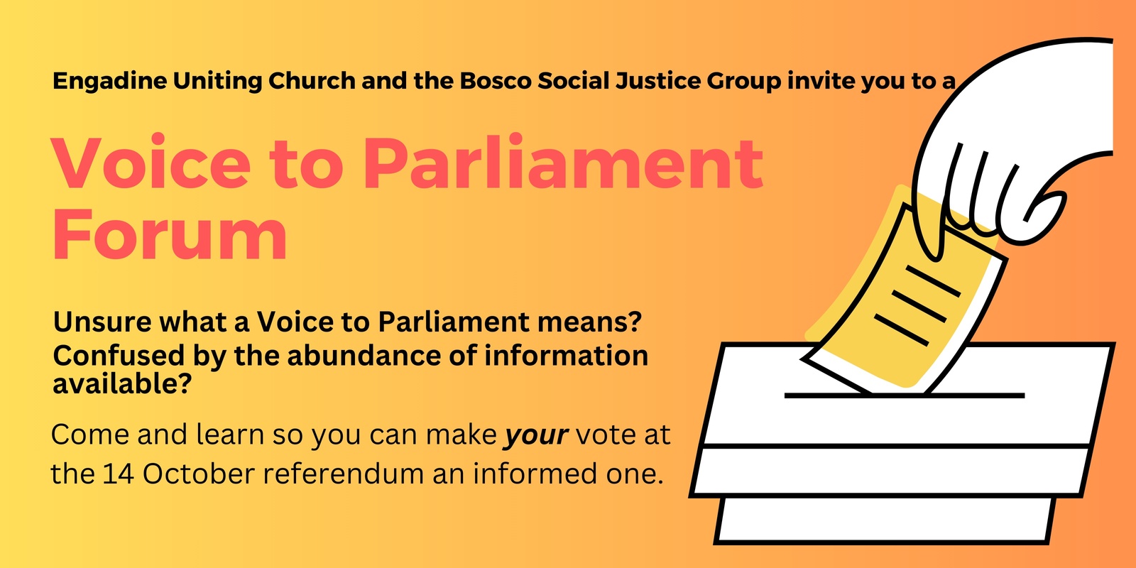 Banner image for Voice to Parliament Forum