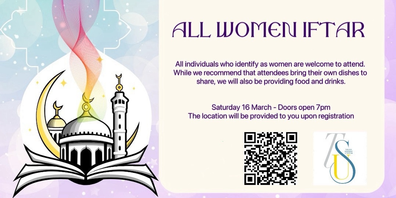 Banner image for Women's Only Iftar (Queer Muslim Naarm) 