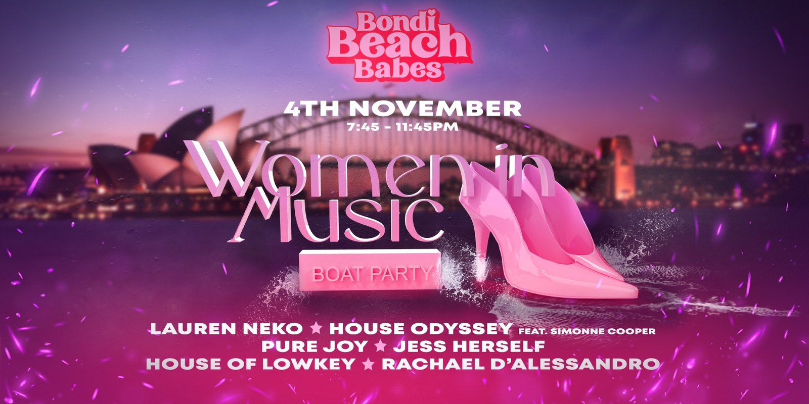 Bondi Beach Babes present Women in Music Boat Party | Humanitix