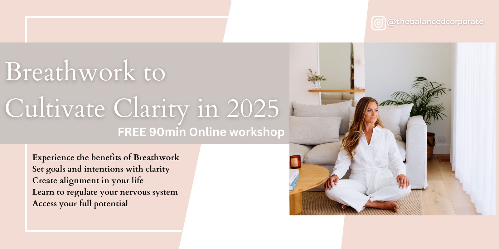 Banner image for FREE Event: Breathwork to Cultivate Clarity for 2025 