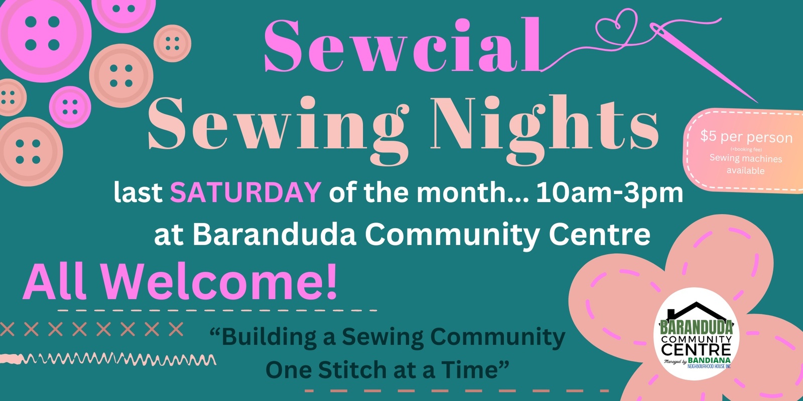 Banner image for SEWCIAL SEWING - SATURDAYS