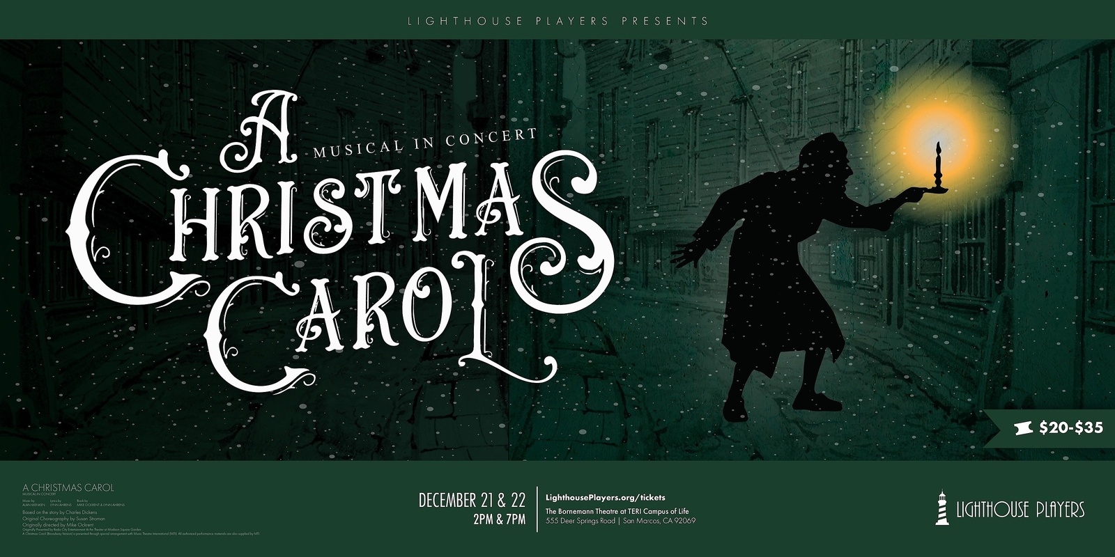 Banner image for Lighthouse Players Presents: A Christmas Carol Musical in Concert