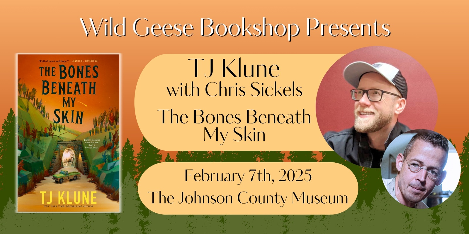 Banner image for TJ Klune at The Johnson County Museum