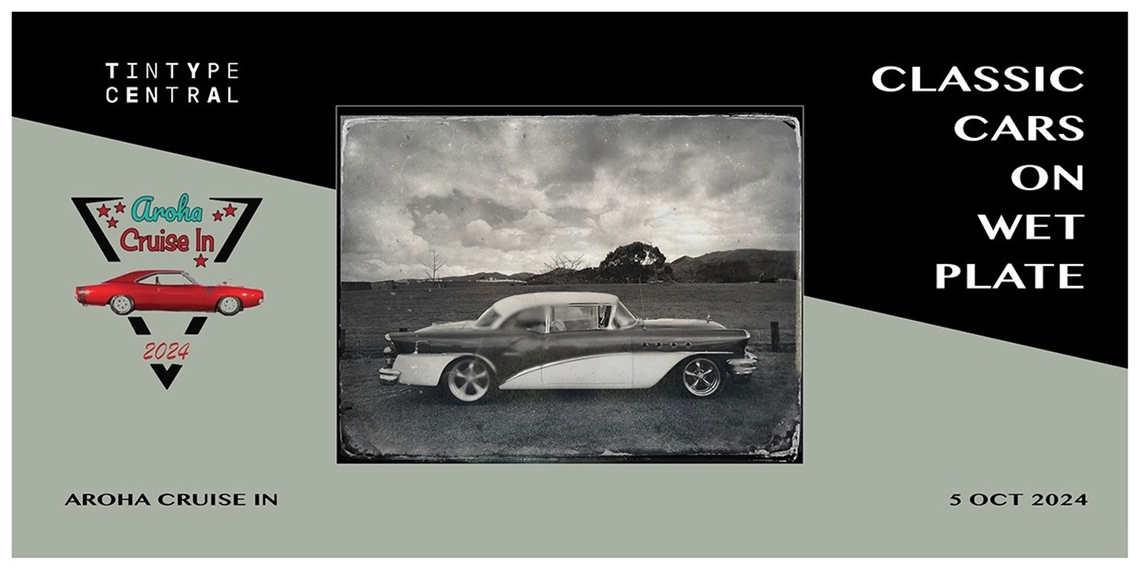 Banner image for Aroha Cruise In: Classic Cars on Wetplate