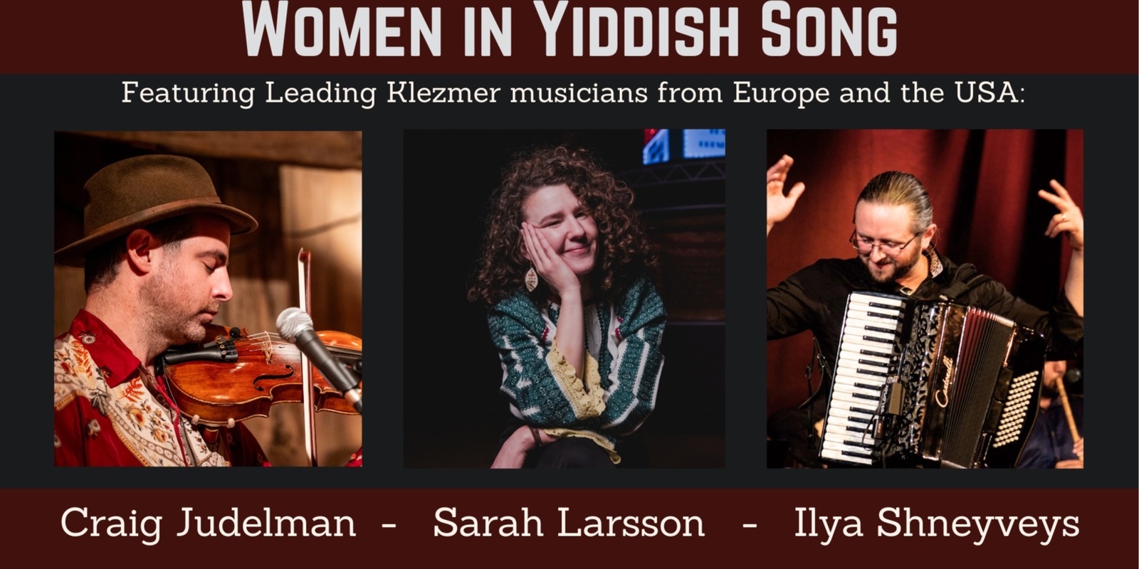 Banner image for Ensemble Lebedik Presents –  קול ישא Women in Yiddish Song