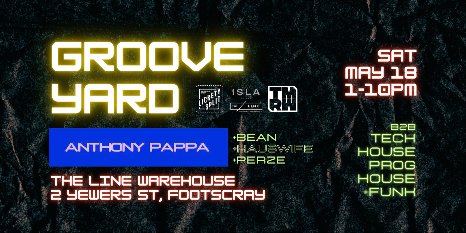 Banner image for GROOVEYARD Ft. ANTHONY PAPPA