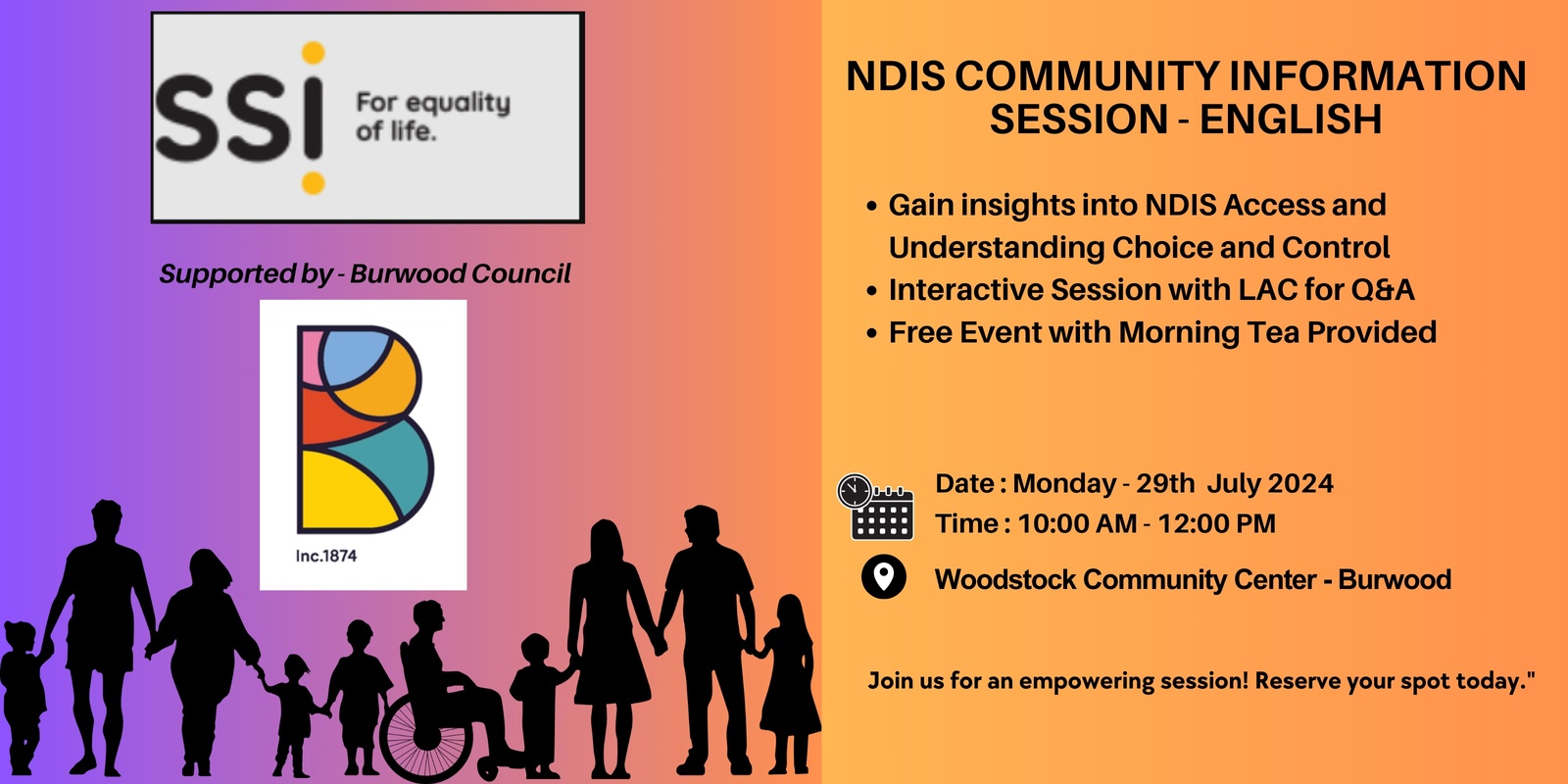 Banner image for NDIS Community Information Session - English 