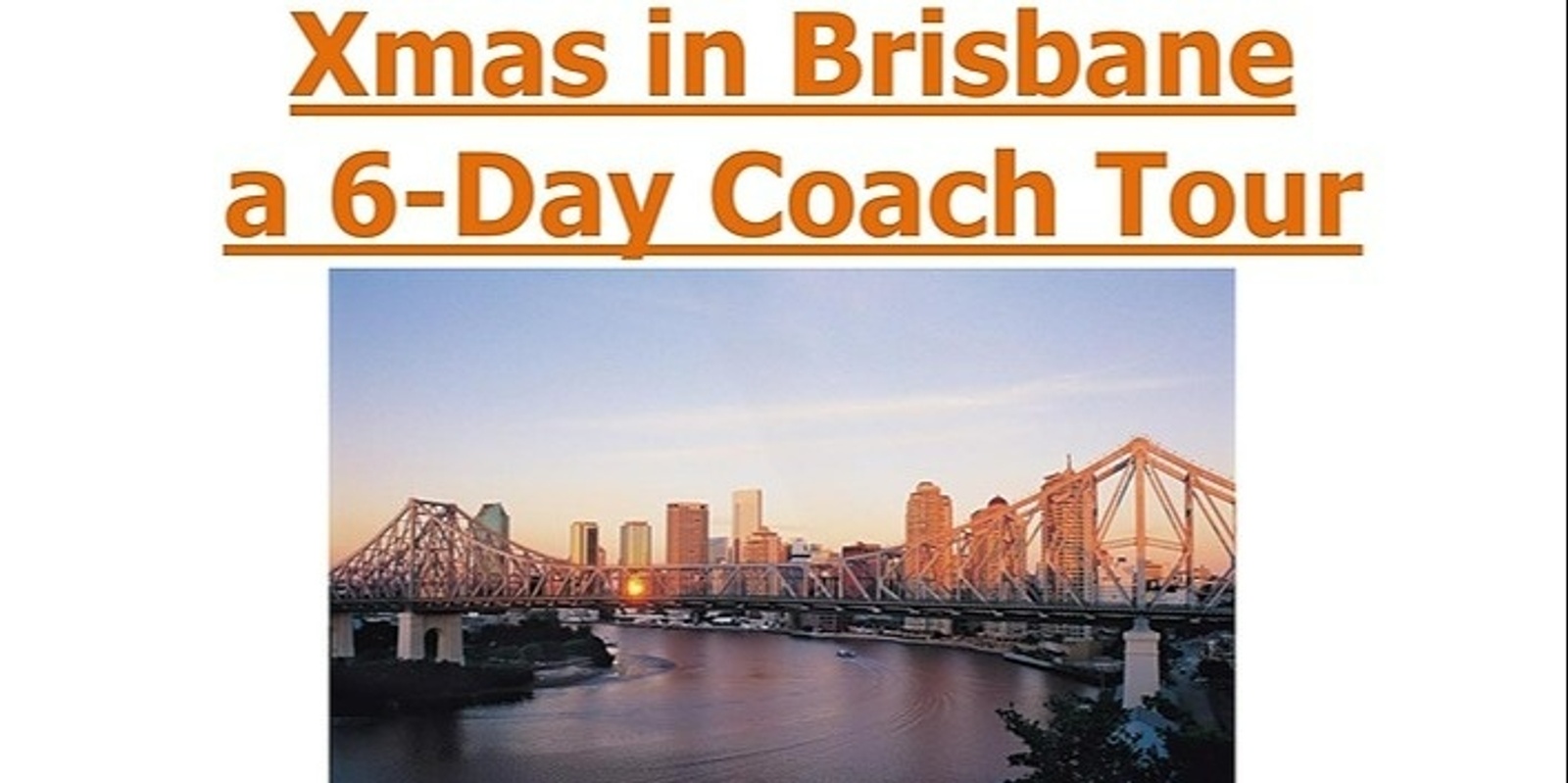 Banner image for Christmas in Brisbane Tour