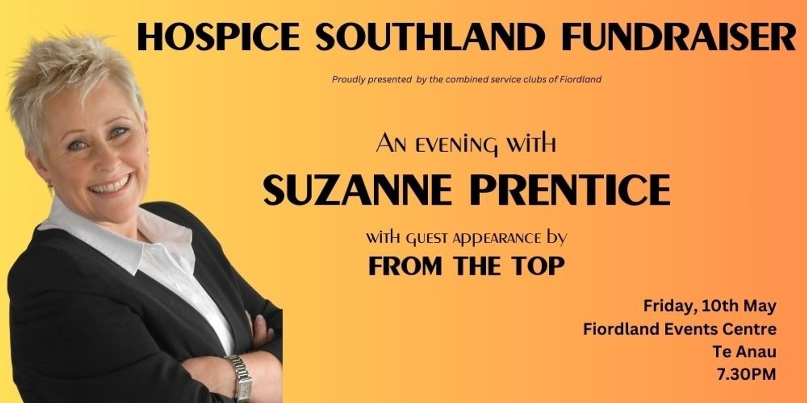 Banner image for An Evening with Suzanne Prentice - Hospice Southland fundraising concert
