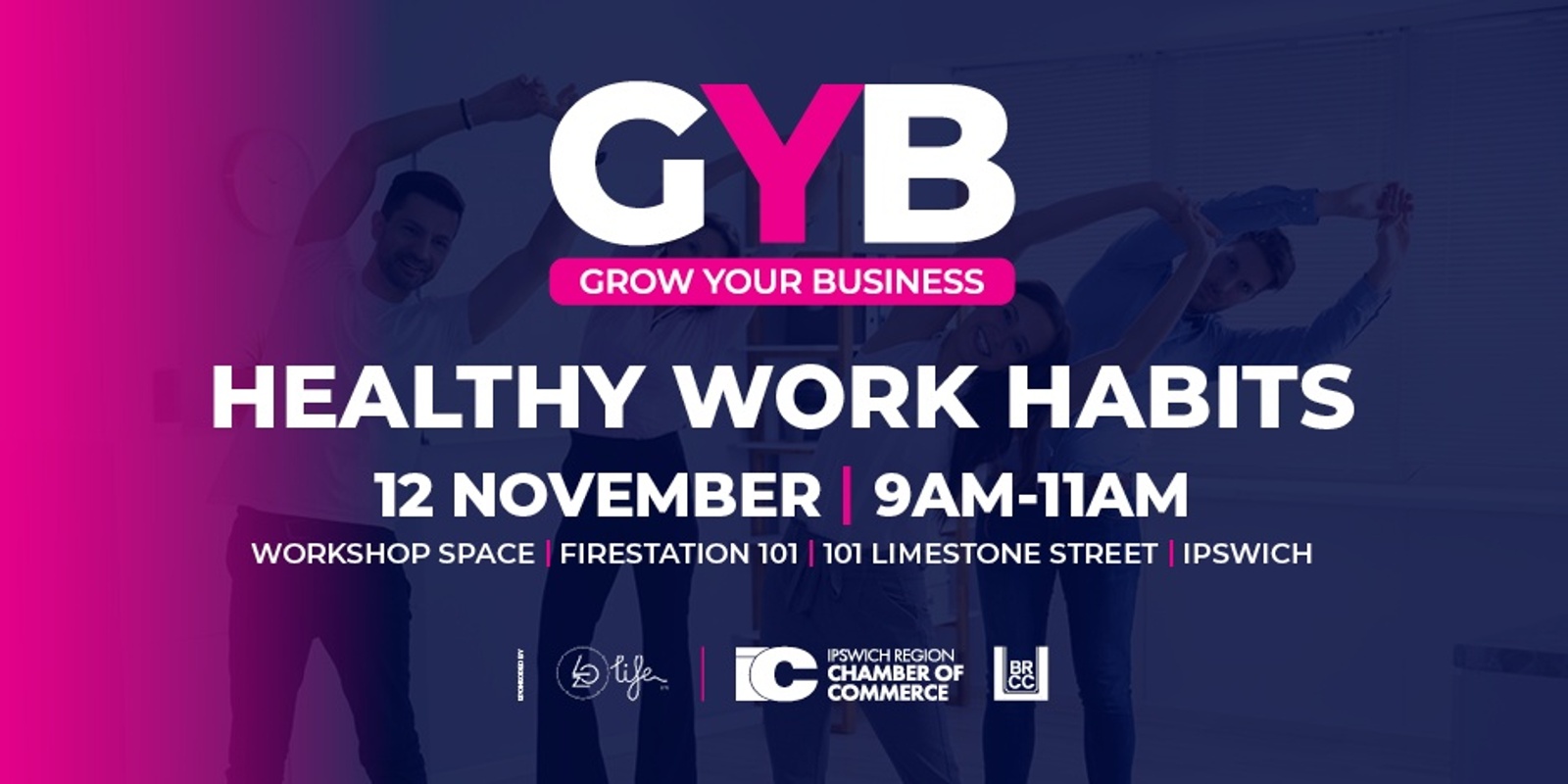 Banner image for Grow Your Business - Healthy Work Habits