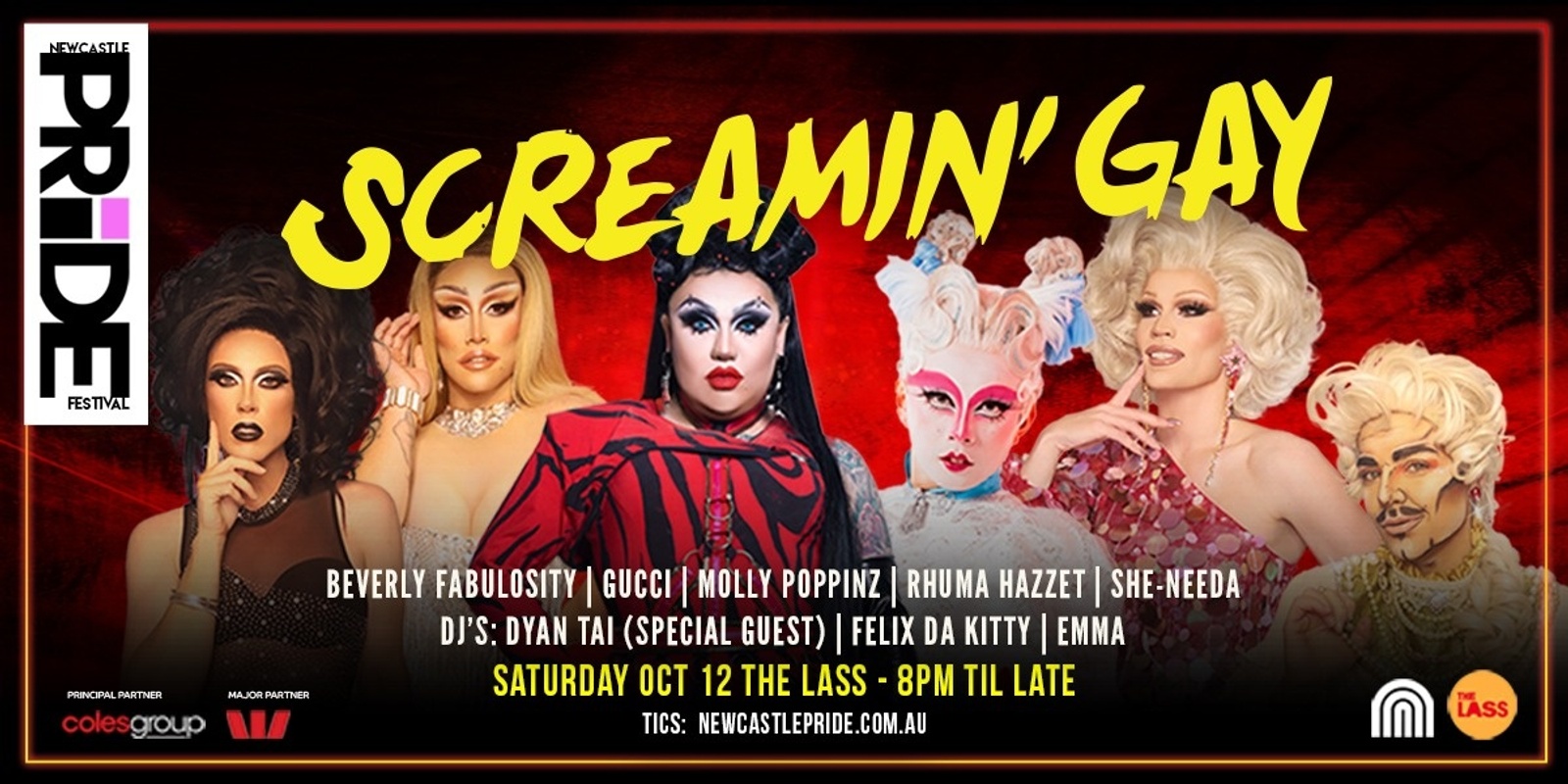 Banner image for Screamin' Gay - Newcastle Pride Festival 24