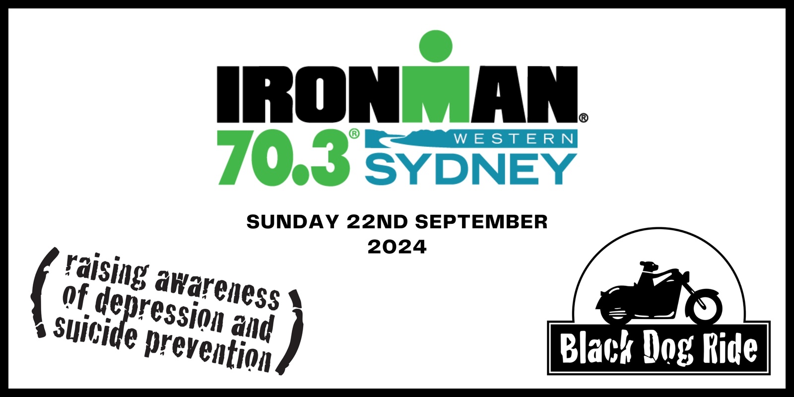 Banner image for Black Dog Ride - IRONMAN 70.3 Western Sydney Moto Volunteers - FREE!!