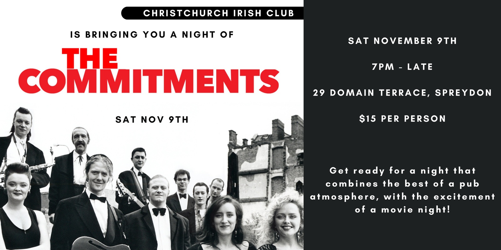 Banner image for The Commitments Night