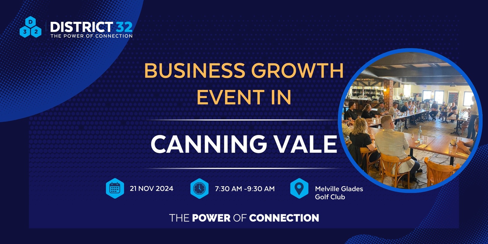 Banner image for District32 Business Networking Perth – Canning Vale - Thu 21 Nov