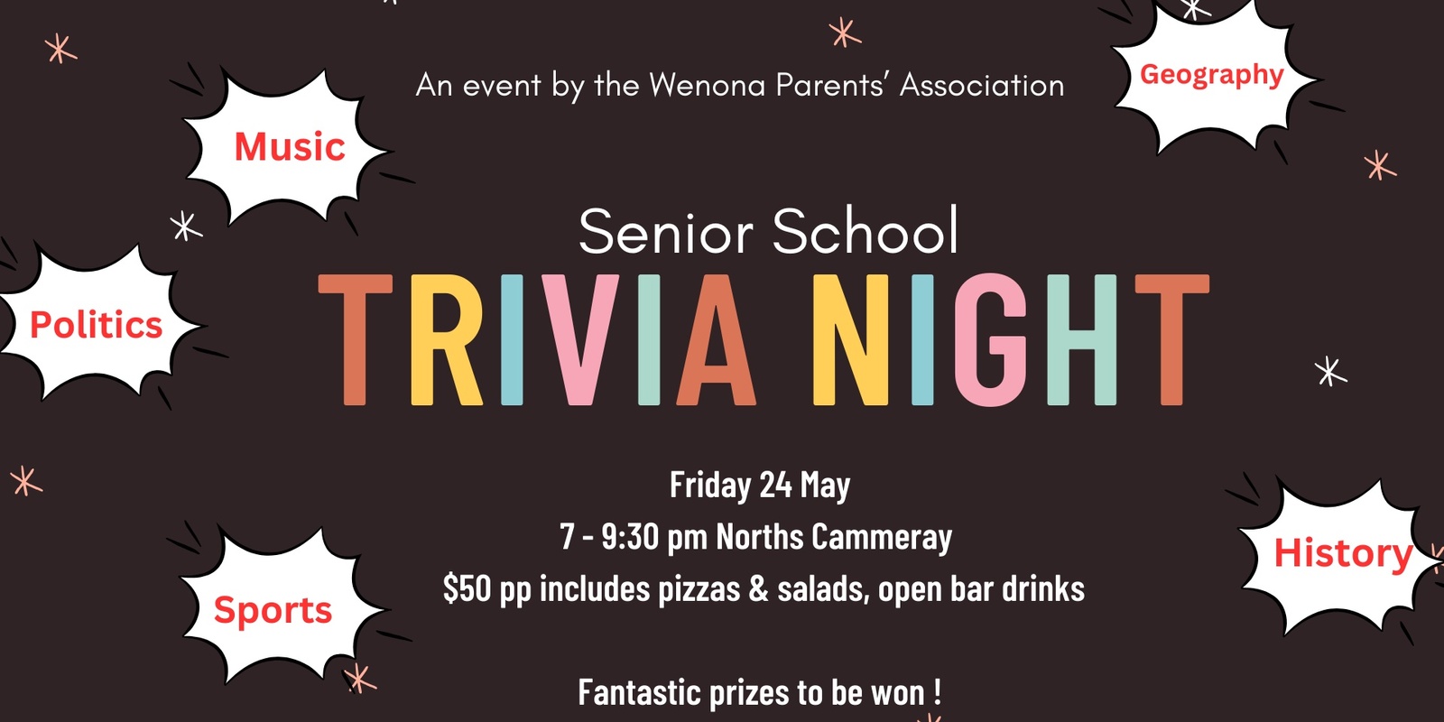 Banner image for 2024 Senior School Trivia Night