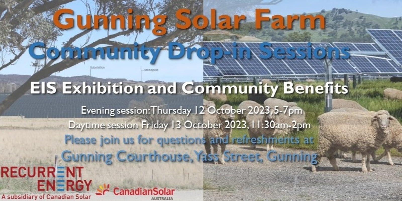 Banner image for Gunning Solar Farm Community Information Sessions 