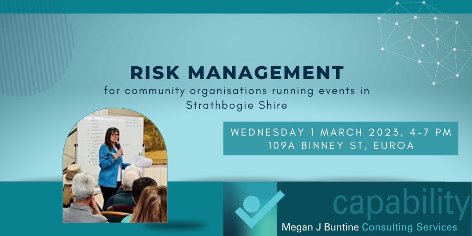 Banner image for Risk Management for community organisations running events in Strathbogie Shire