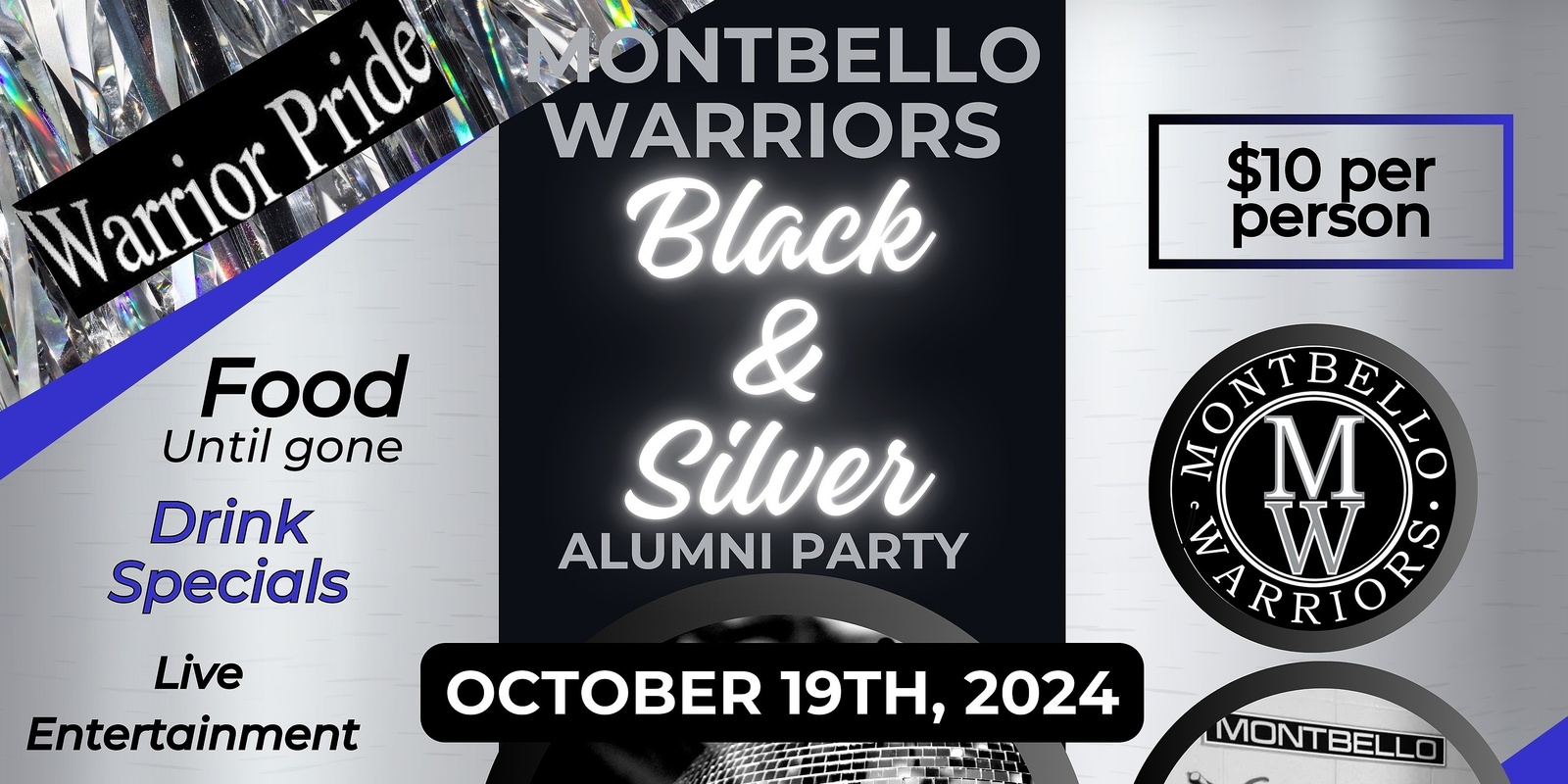 Banner image for Montbello Alumni All Class Black & Silver Party 