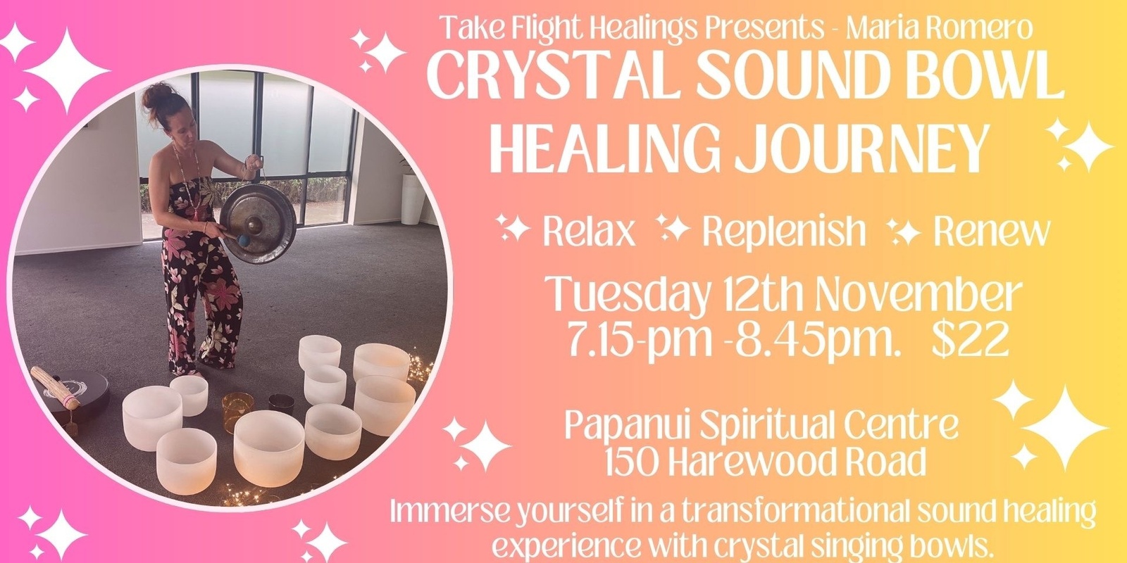 Banner image for Crystal Sound Bowl Healing Journey