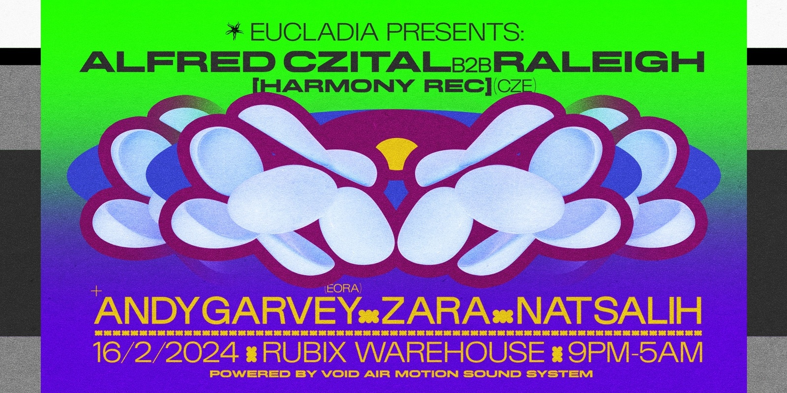 Banner image for EUCLADIA Pres. Alfred Czital B2B Raleigh [Harmony Rec] (CZE) + Andy Garvey, Zara & Nat Salih