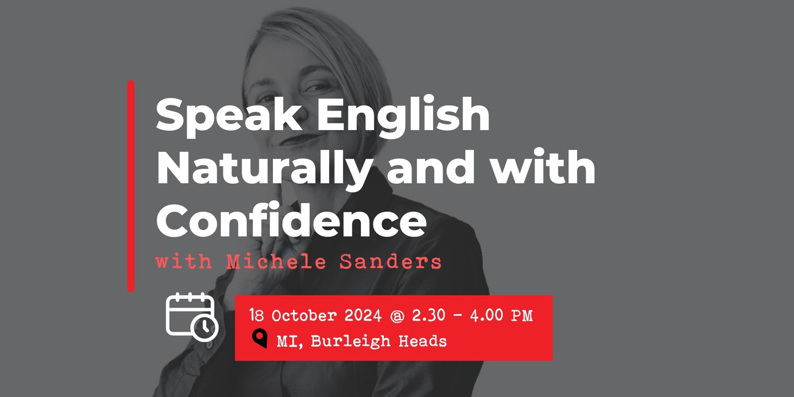 Banner image for Speak English Naturally and With Confidence Workshop