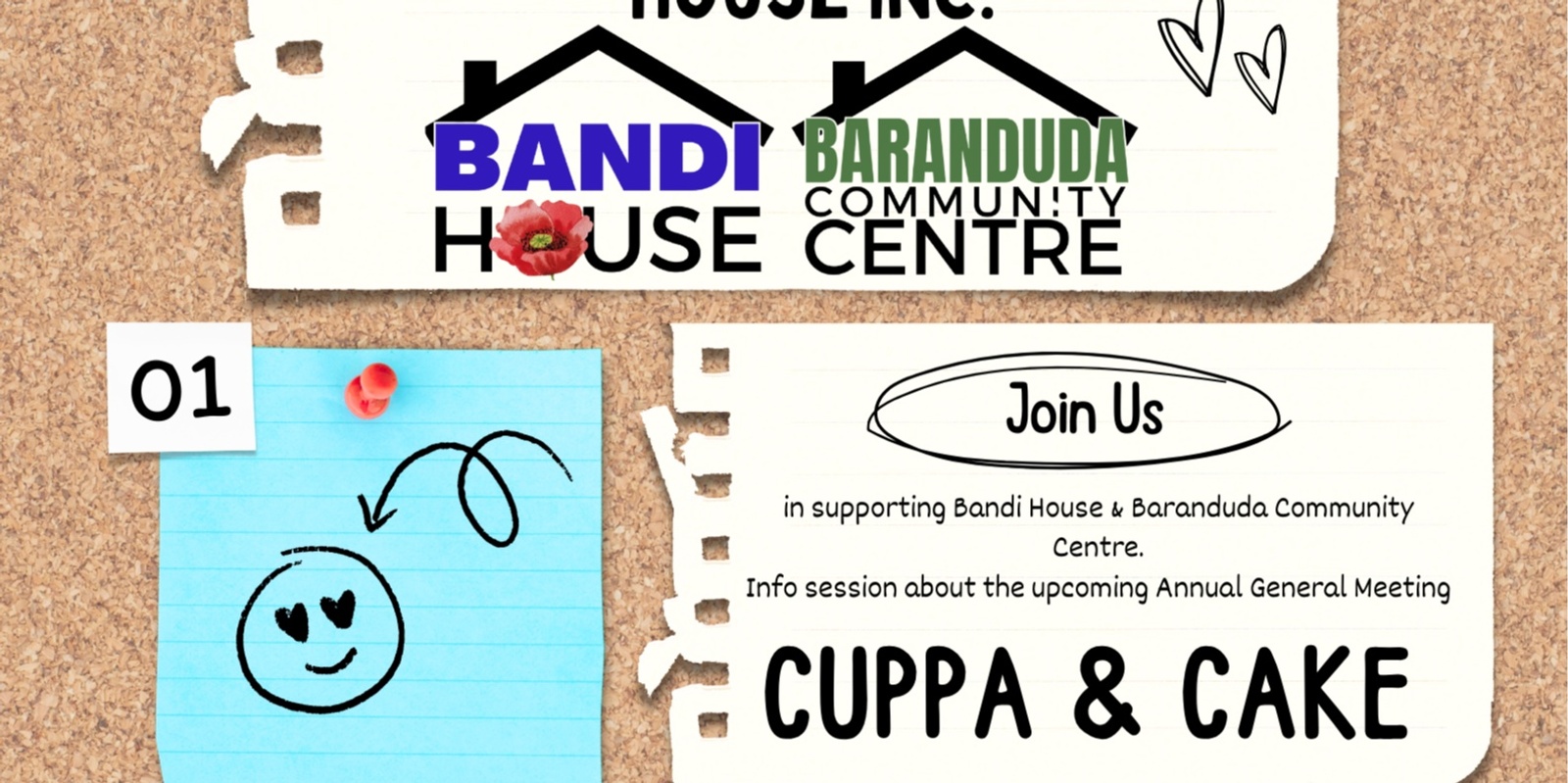 Banner image for TEST CUPPA, CAKE & volunteering information session