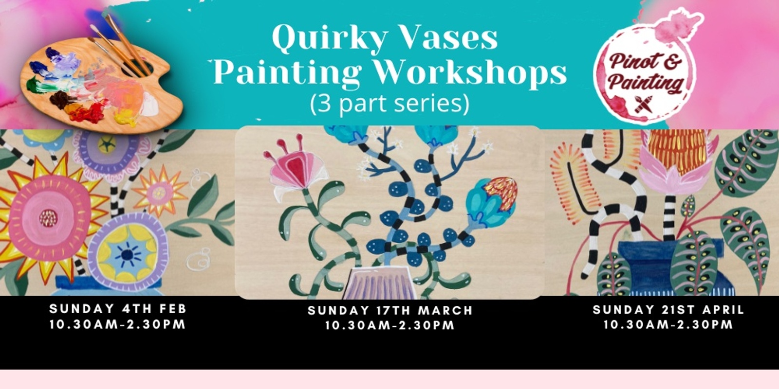 Banner image for Quirky Vases Series - Speciality Painting Workshops @ The General Collective