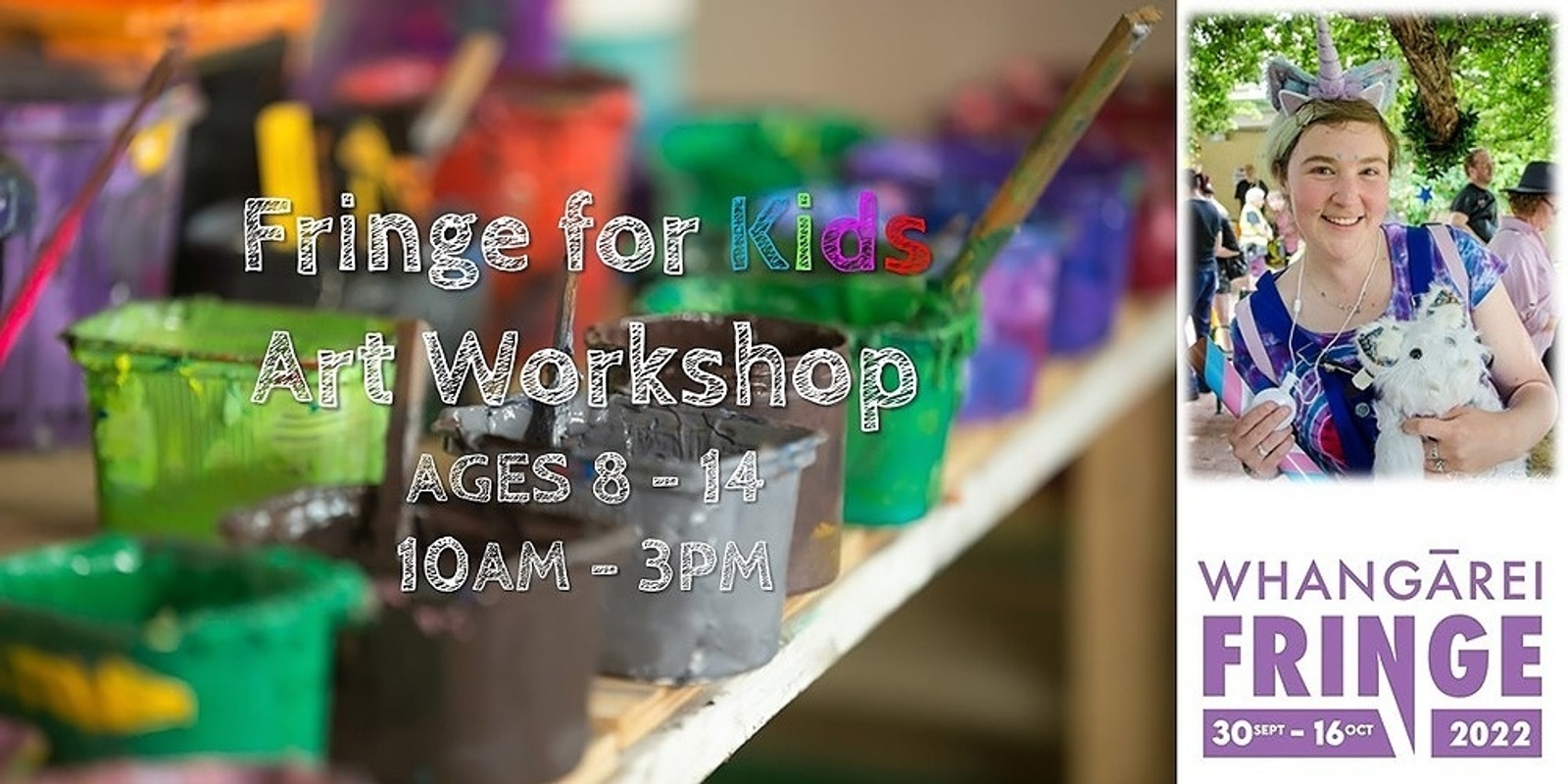 Banner image for Fringe for Kids - Art Workshop | Ages 8 - 14 | Monday 10th October | 10am - 3pm