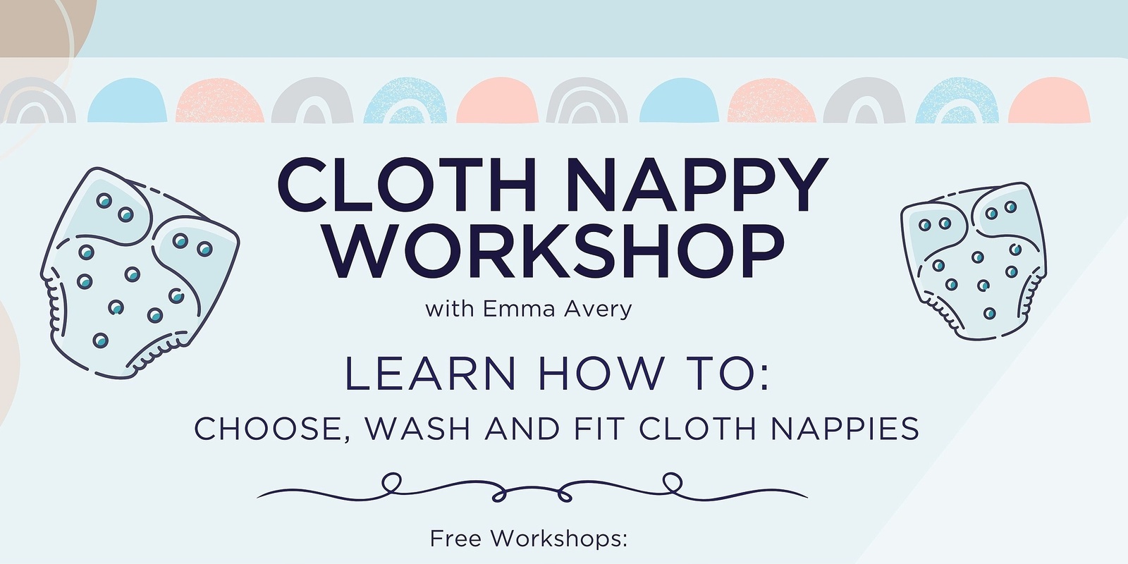 Banner image for Strathbogie Shire Council - Avenel Free Cloth Nappy Workshop 