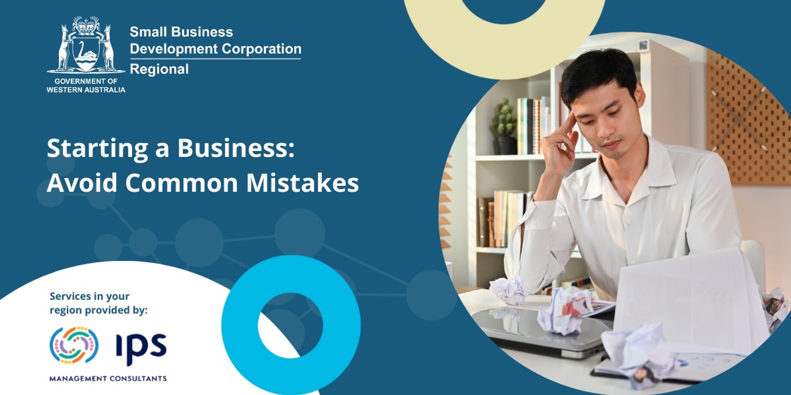 Banner image for Starting A Business:  Avoid Common Mistakes - Held in Port Hedland