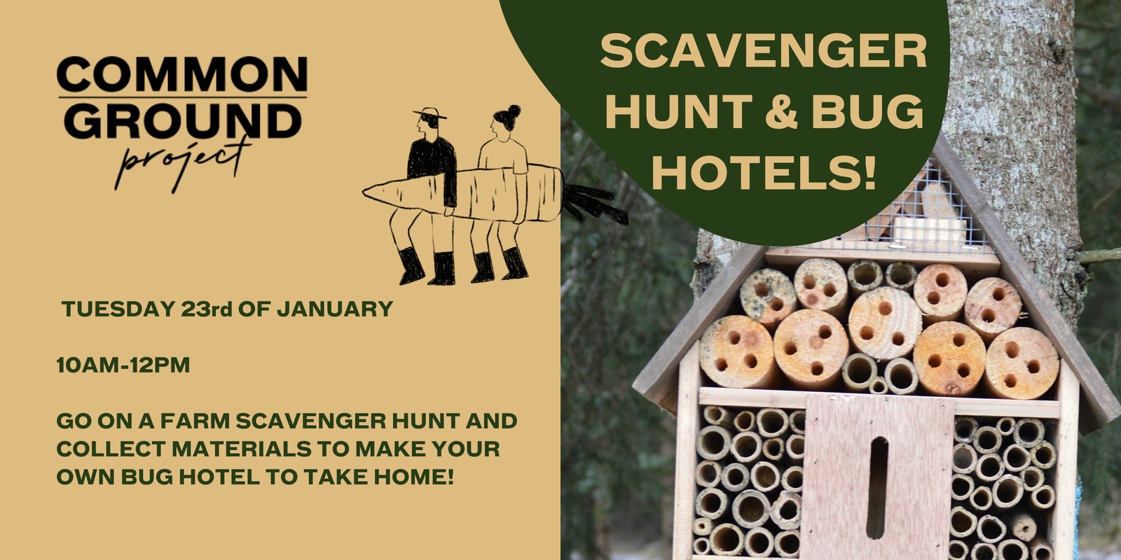 Banner image for Kids Upcycling Workshop - Insect Hotels & Farm Scavenger Hunt