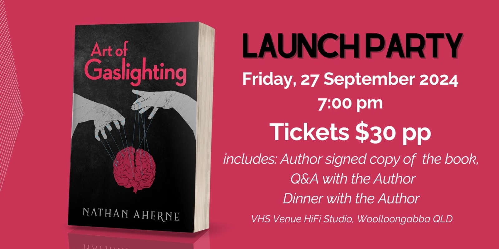 Banner image for Art of Gaslighting Launch Party