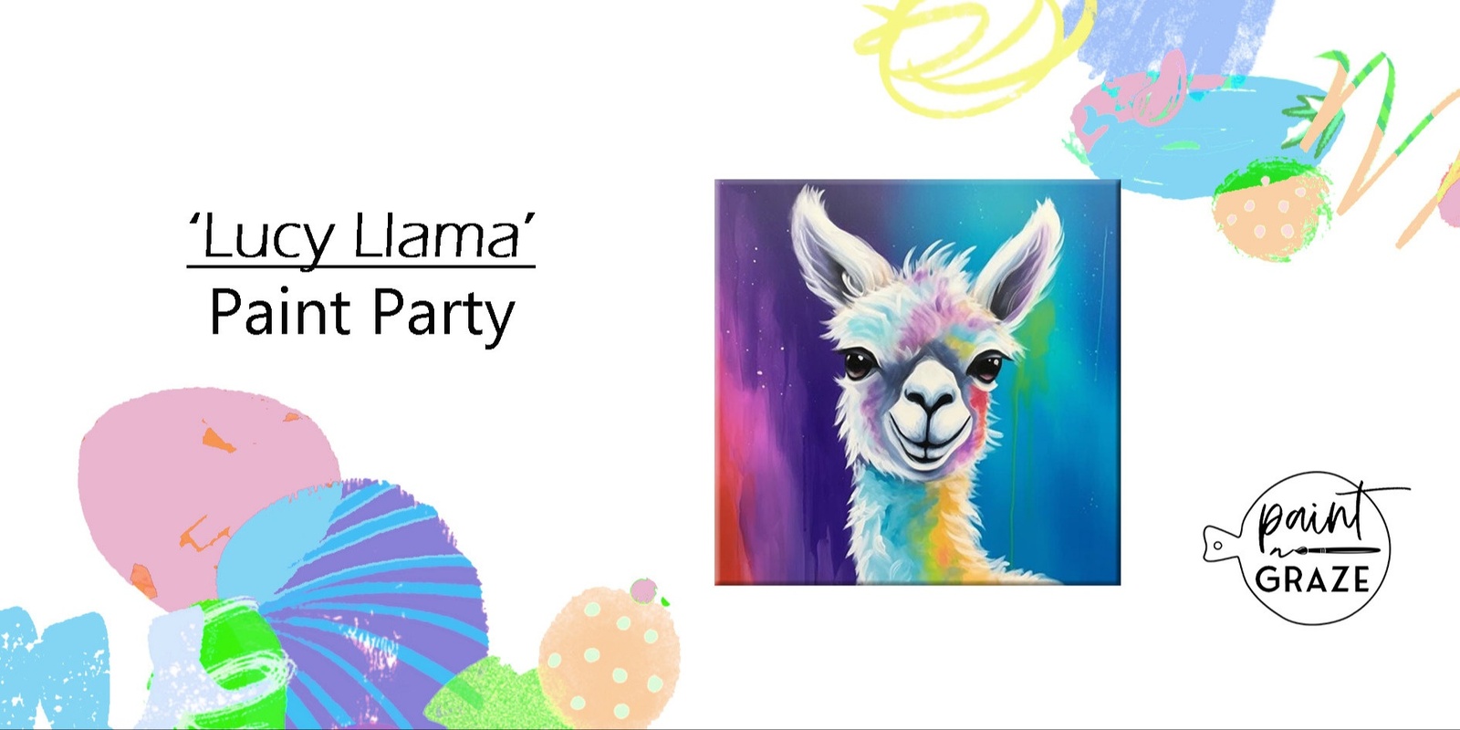 Banner image for 'Lucy Llama' Paint Party Fri May 10th