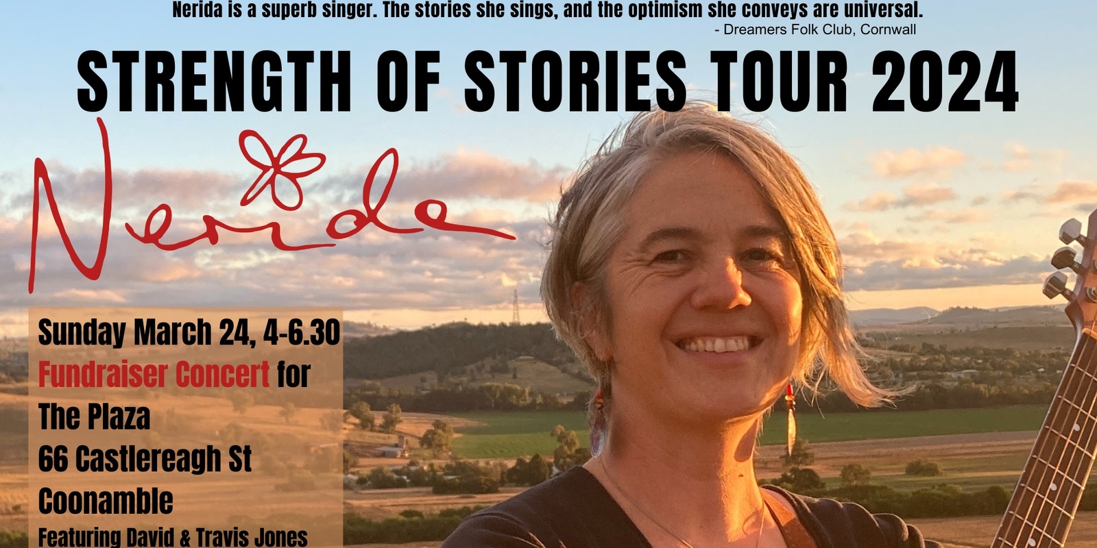 Banner image for Nerida's Strength of Stories Fundraiser Concert, Coonamble 