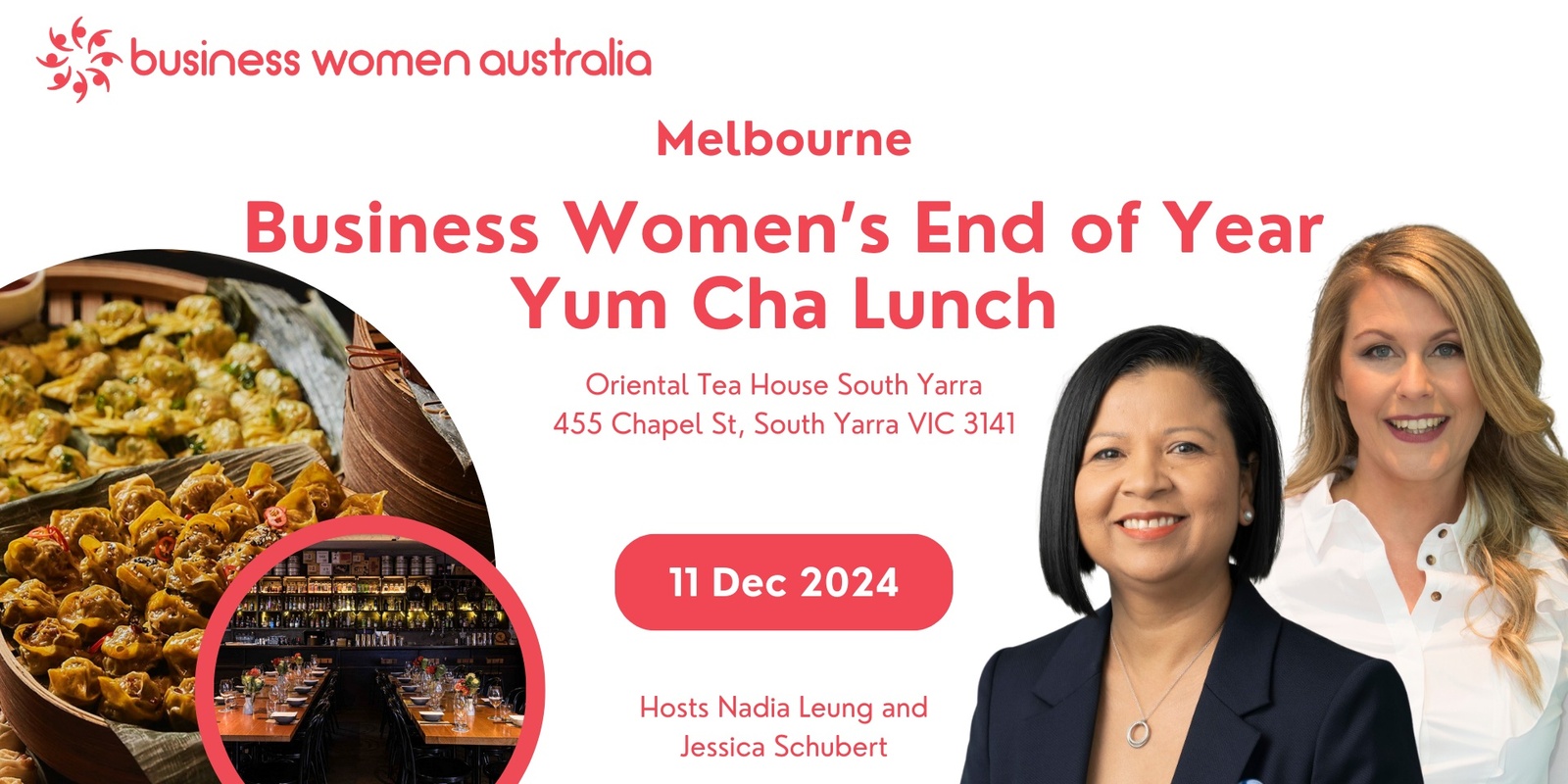 Banner image for Melbourne Business Women's End of Year Yum Cha Lunch