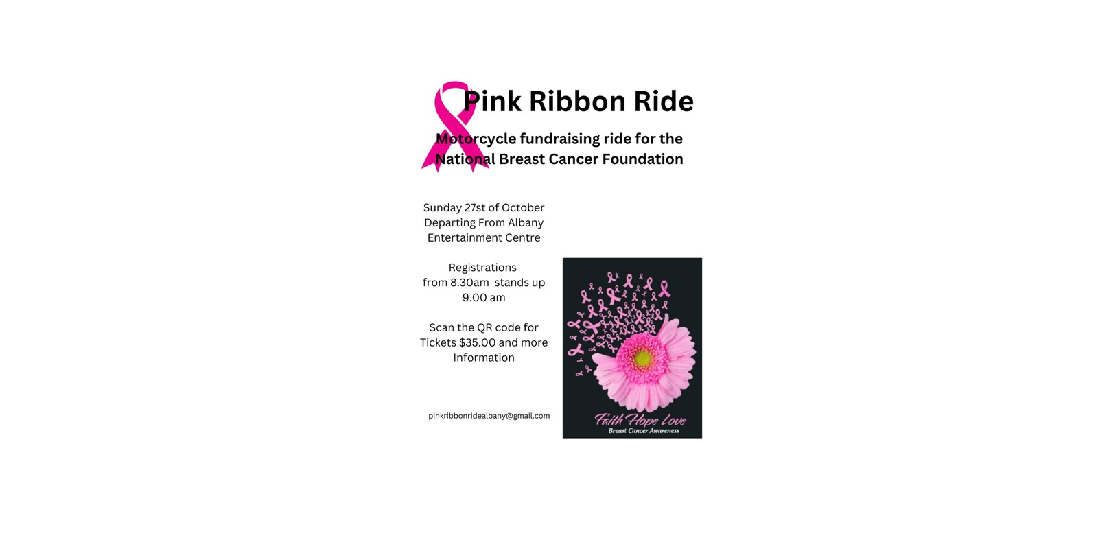 Banner image for Pink Ribbon Ride Albany 2024