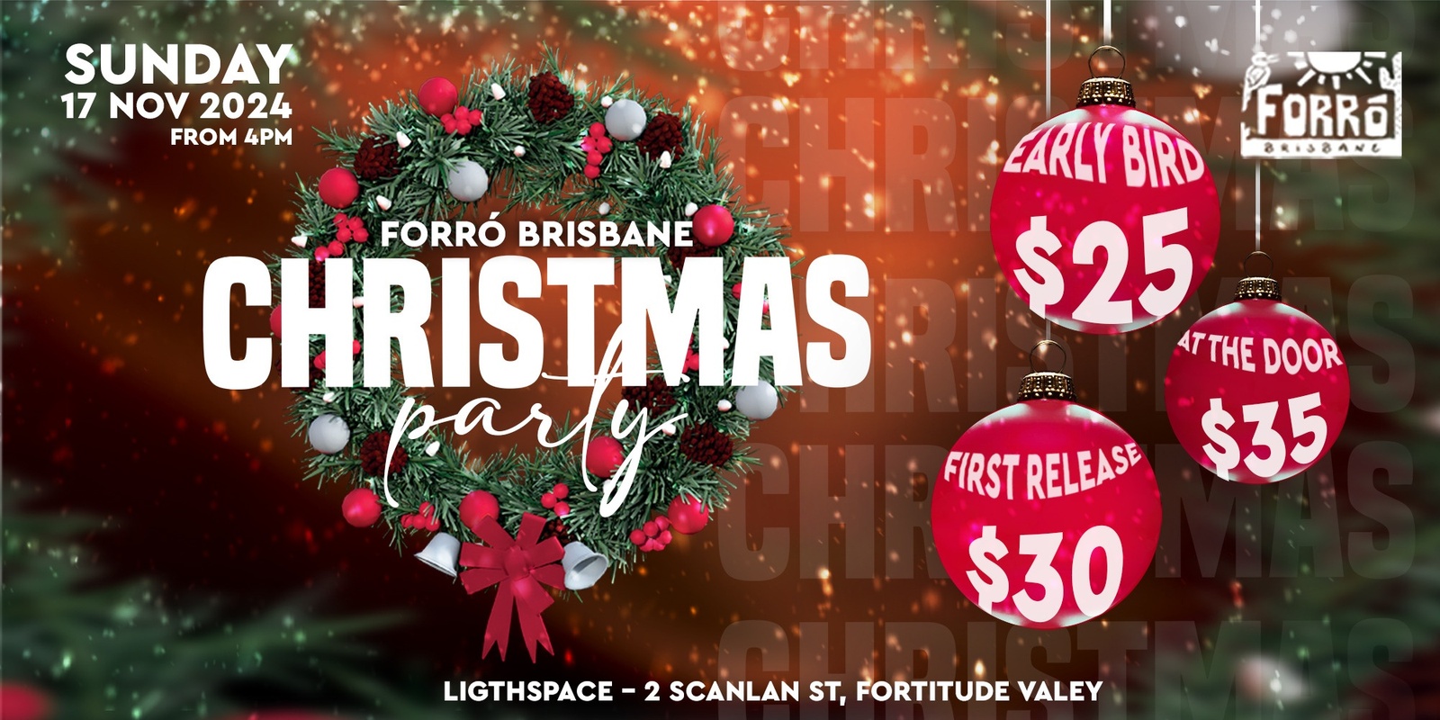 Banner image for Forró Brisbane - Christmas Party / End of Year Party 2024