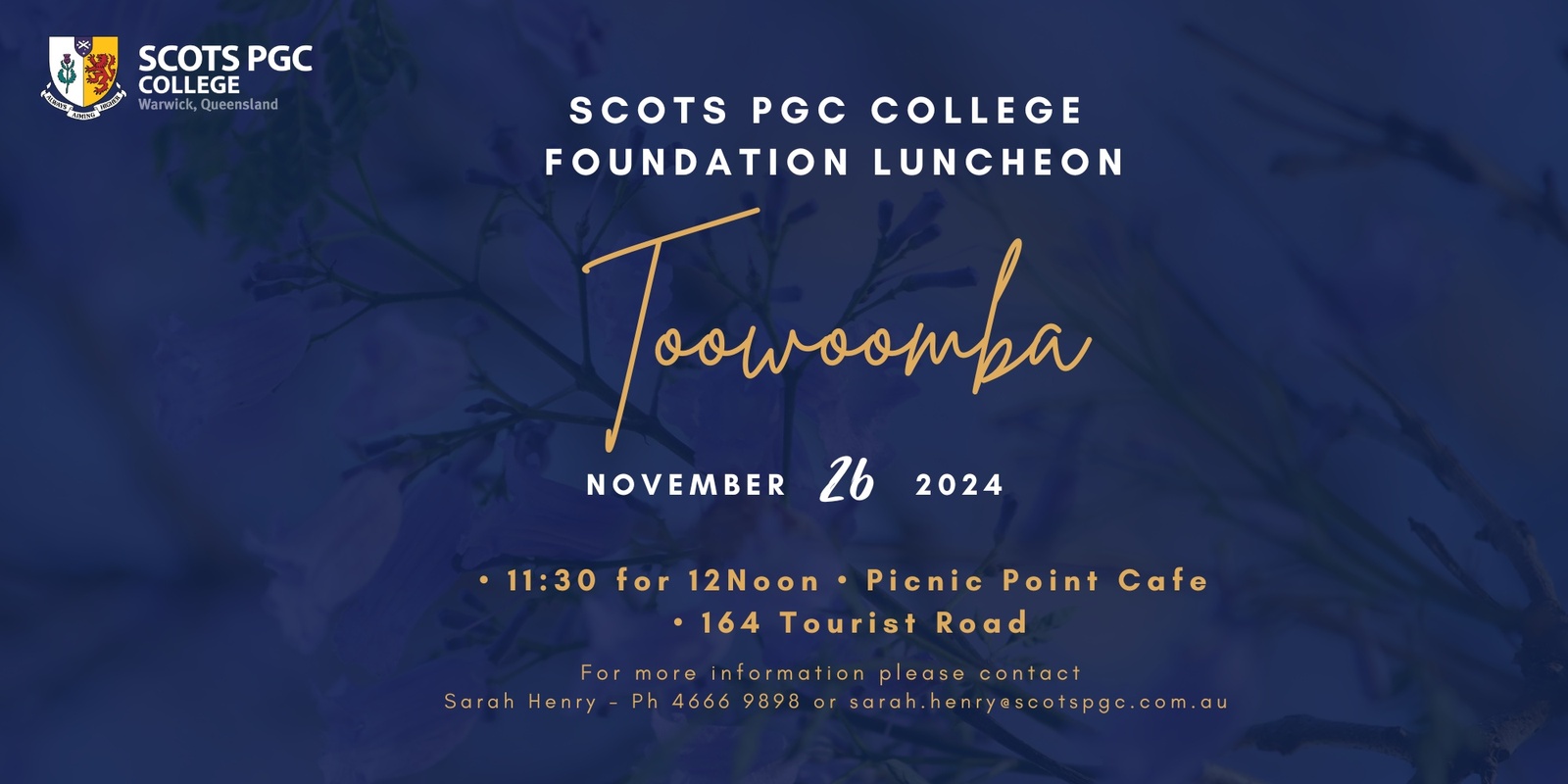 Banner image for 2024 SCOTS PGC College Foundation Toowoomba Luncheon