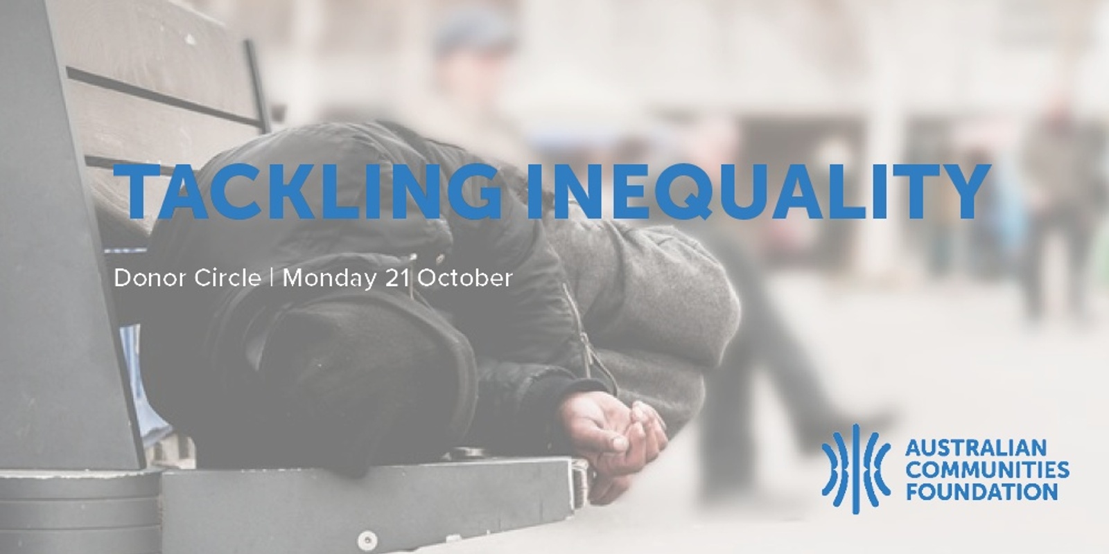 Banner image for Tackling Inequality Donor Circle 21 October