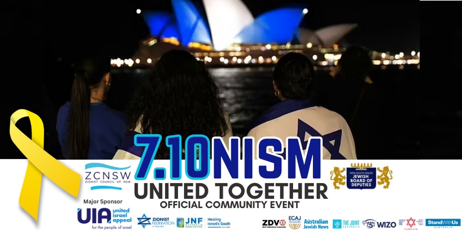 Banner image for OCT 7 - UNITED TOGETHER | COMMUNITY COMMEMORATION 