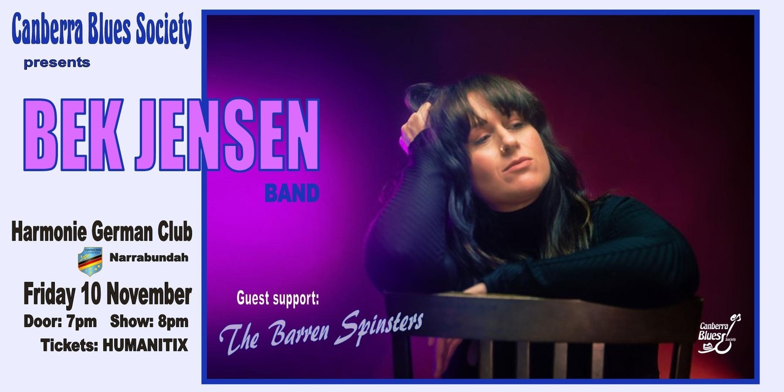 Banner image for Bek Jensen Band @ The Zeppelin Room
