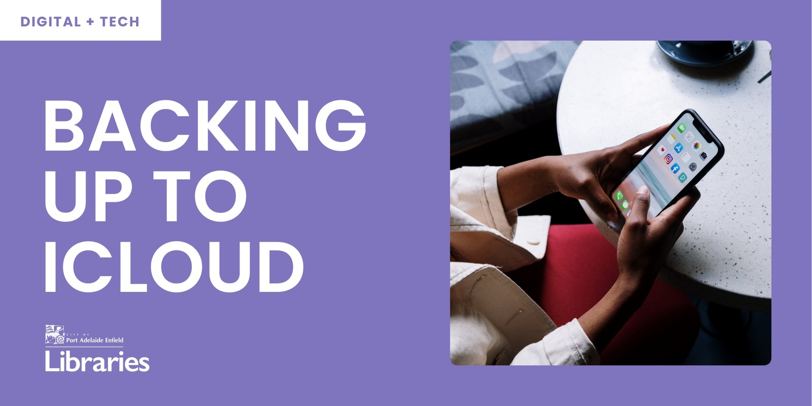 Banner image for Backing up to iCloud - Greenacres Library