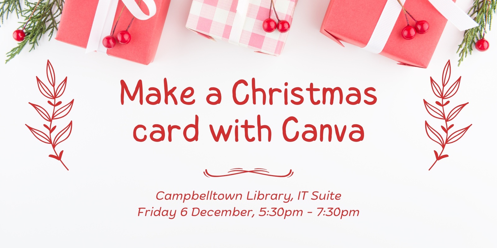 Banner image for Make a Christmas card with Canva