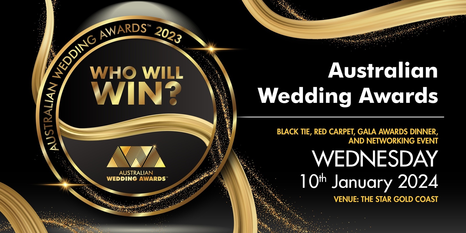 Banner image for 2023 - AUSTRALIAN WEDDING AWARDS - LIVE EVENT