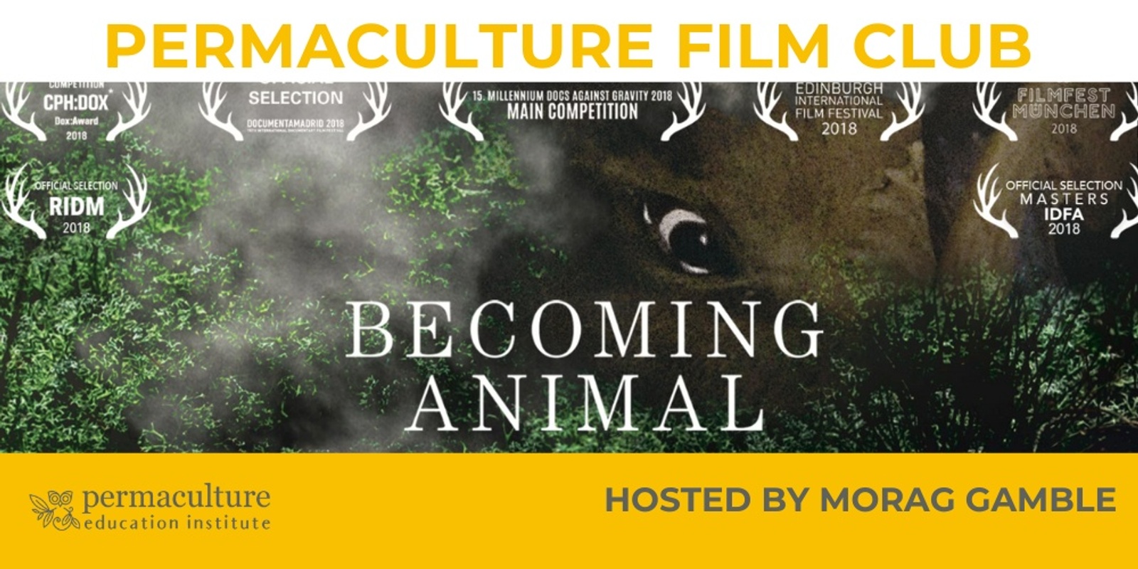 Banner image for Morag Gamble's Permaculture Film Club October screening: Becoming Animal