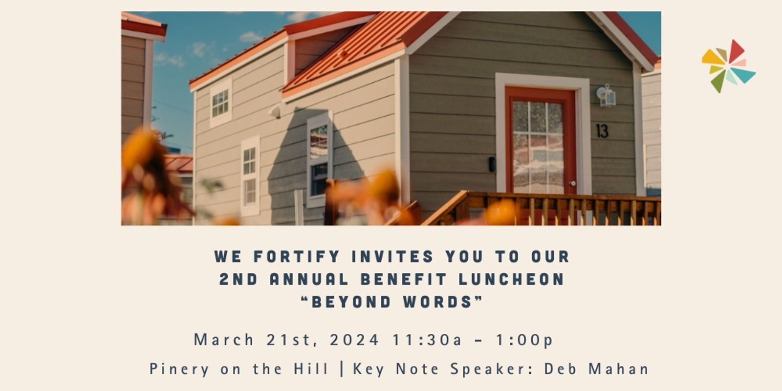 Banner image for 2nd Annual We Fortify Benefit Luncheon "Beyond Words"
